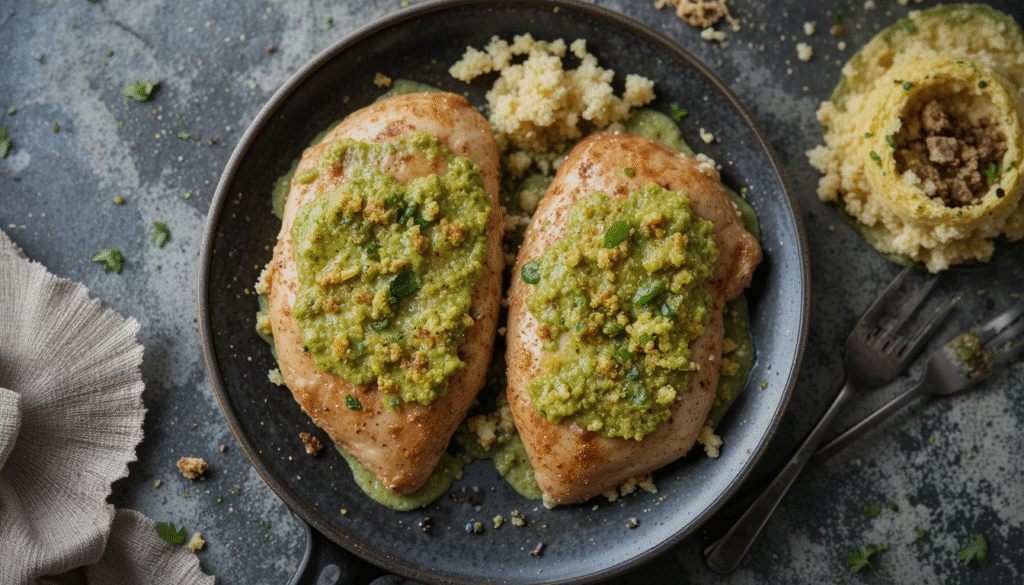 Mediterranean Chicken Breasts With Avocado Tapenade