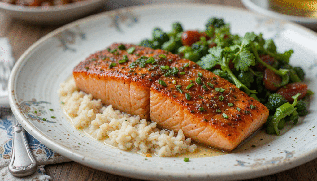Pan Seared Moroccan Salmon