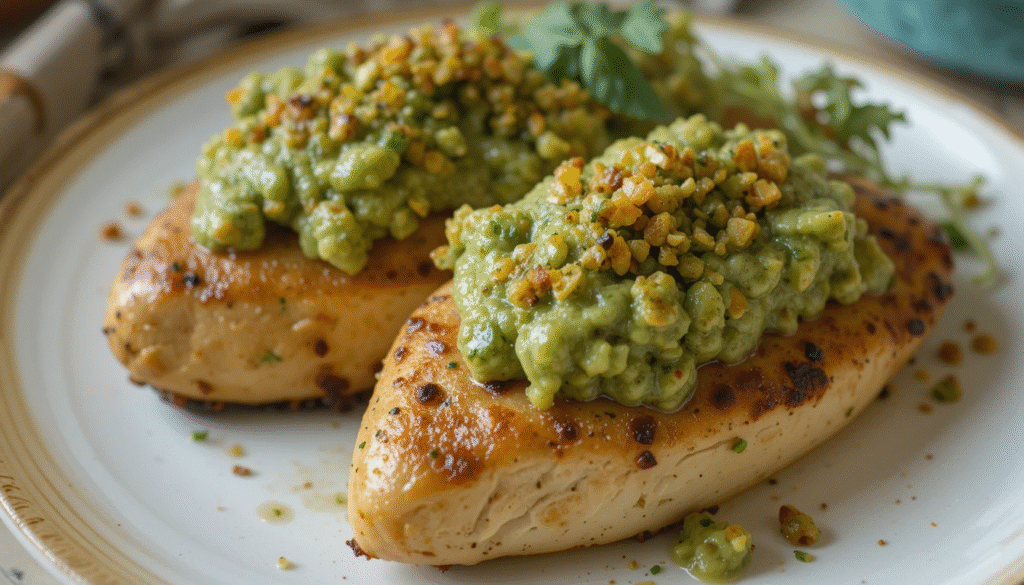 Mediterranean Chicken Breasts With Avocado Tapenade